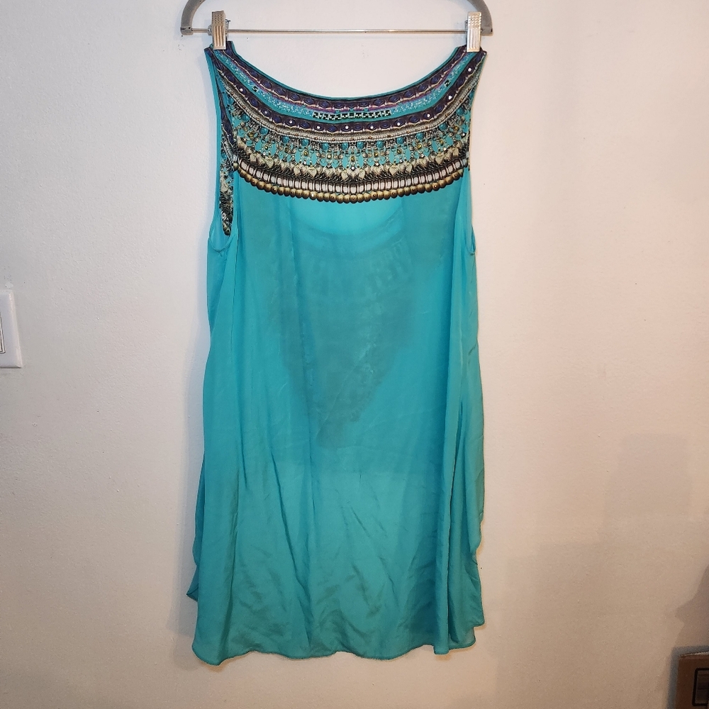Camilla 100% Silk High Low Tuci Size 2 - Picture 4 of 14